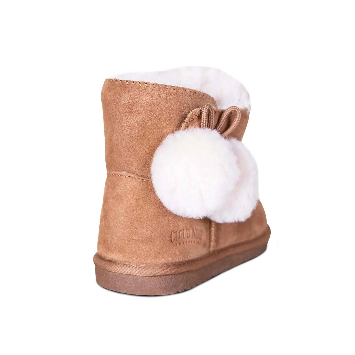 Kid's Sheepskin Pom Pom Boot