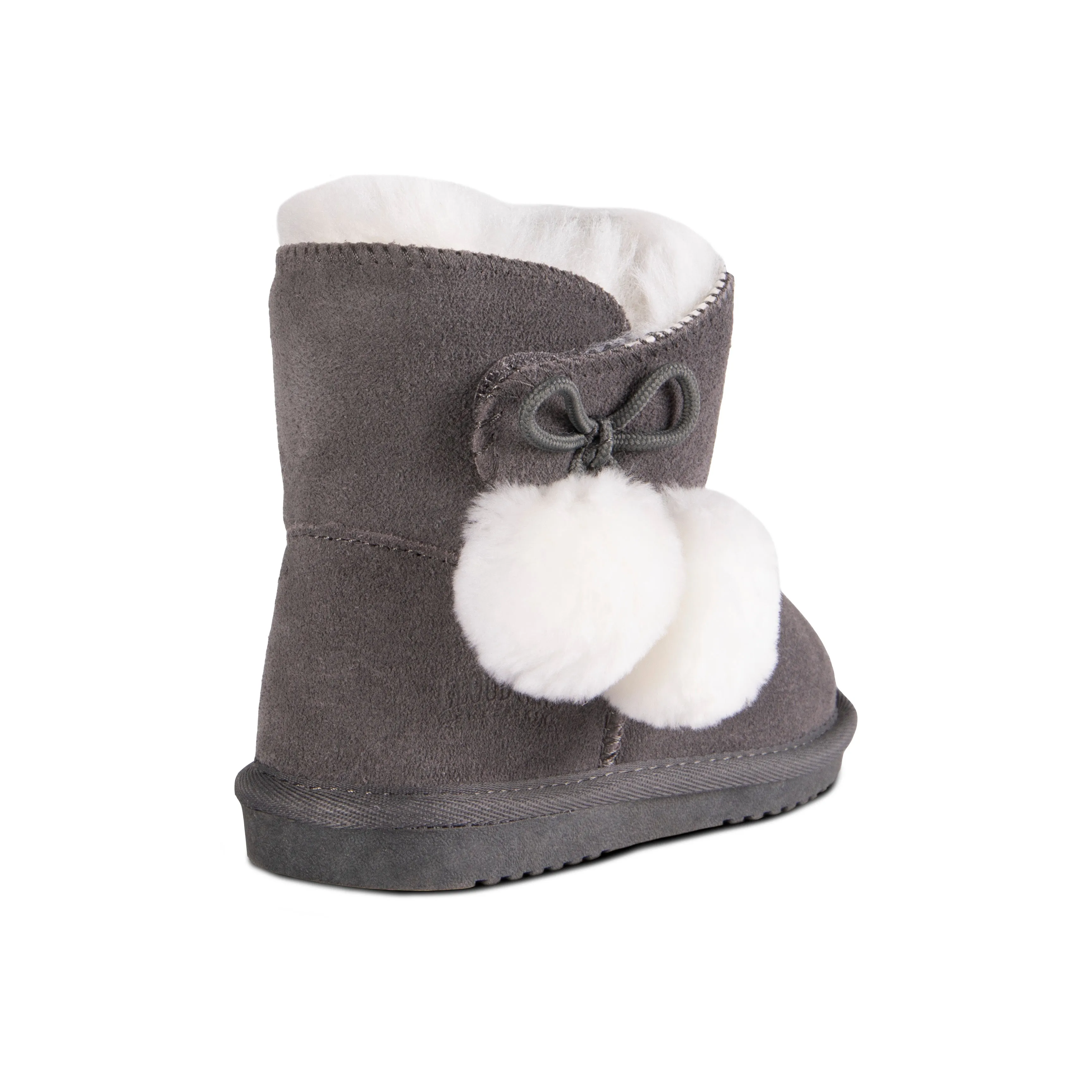 Kid's Sheepskin Pom Pom Boot