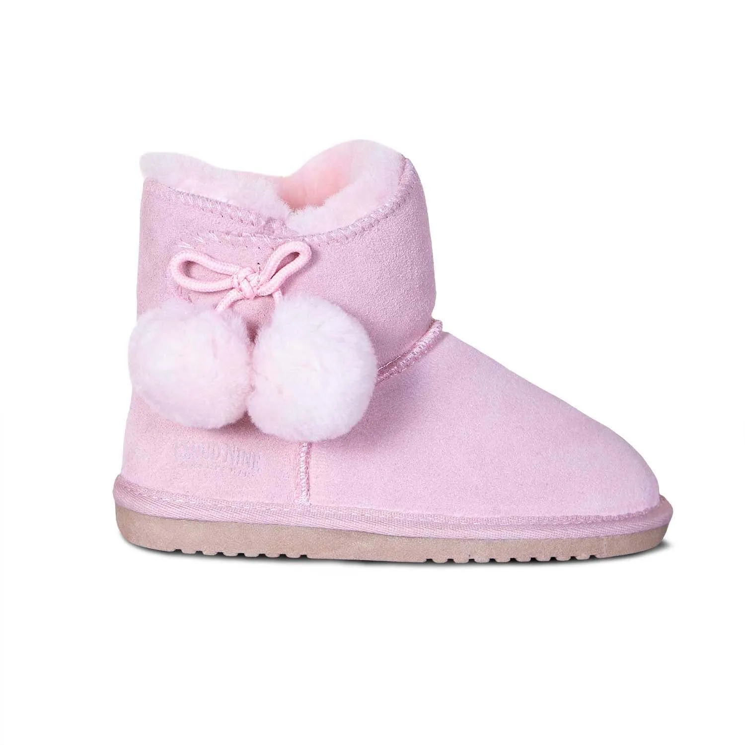 Kid's Sheepskin Pom Pom Boot