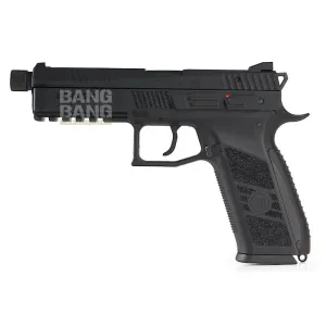 KJ Works CZ P-09 Duty (ASG Licensed) with 14mm CCW Thread Barrel - CO2 Version (BK)