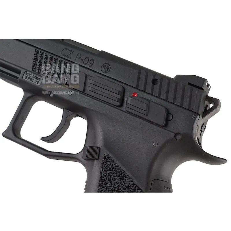 KJ Works CZ P-09 Duty (ASG Licensed) with 14mm CCW Thread Barrel - Gas Version (BK)