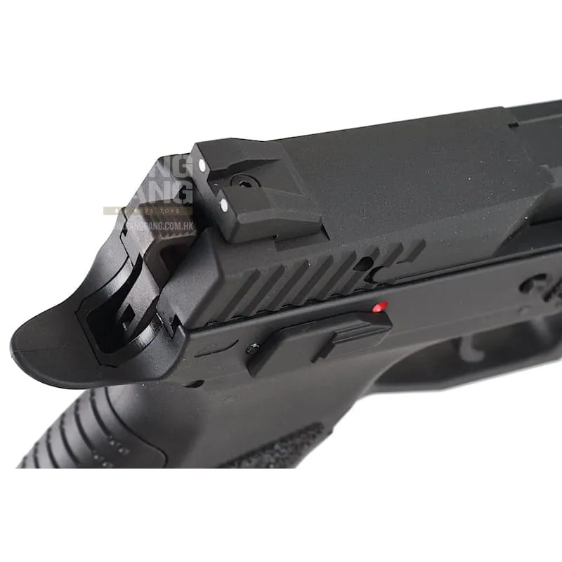 KJ Works CZ P-09 Duty (ASG Licensed) with 14mm CCW Thread Barrel - Gas Version (BK)