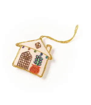 Larissa Plush Home Felt Ornament - Embroidered, Handmade by Matr Boomie