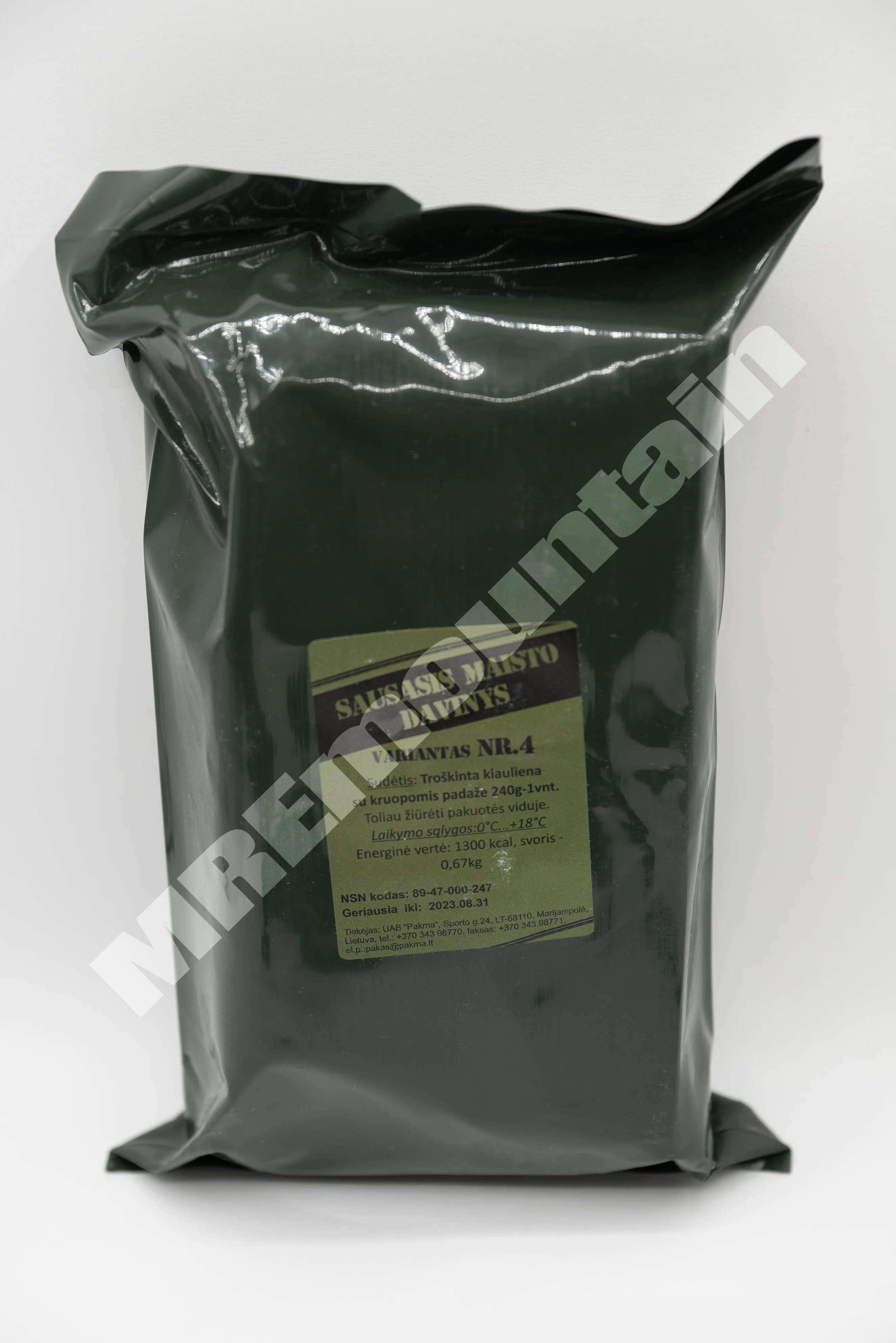 Lithuanian Combat Ration MRE meal ready to eat