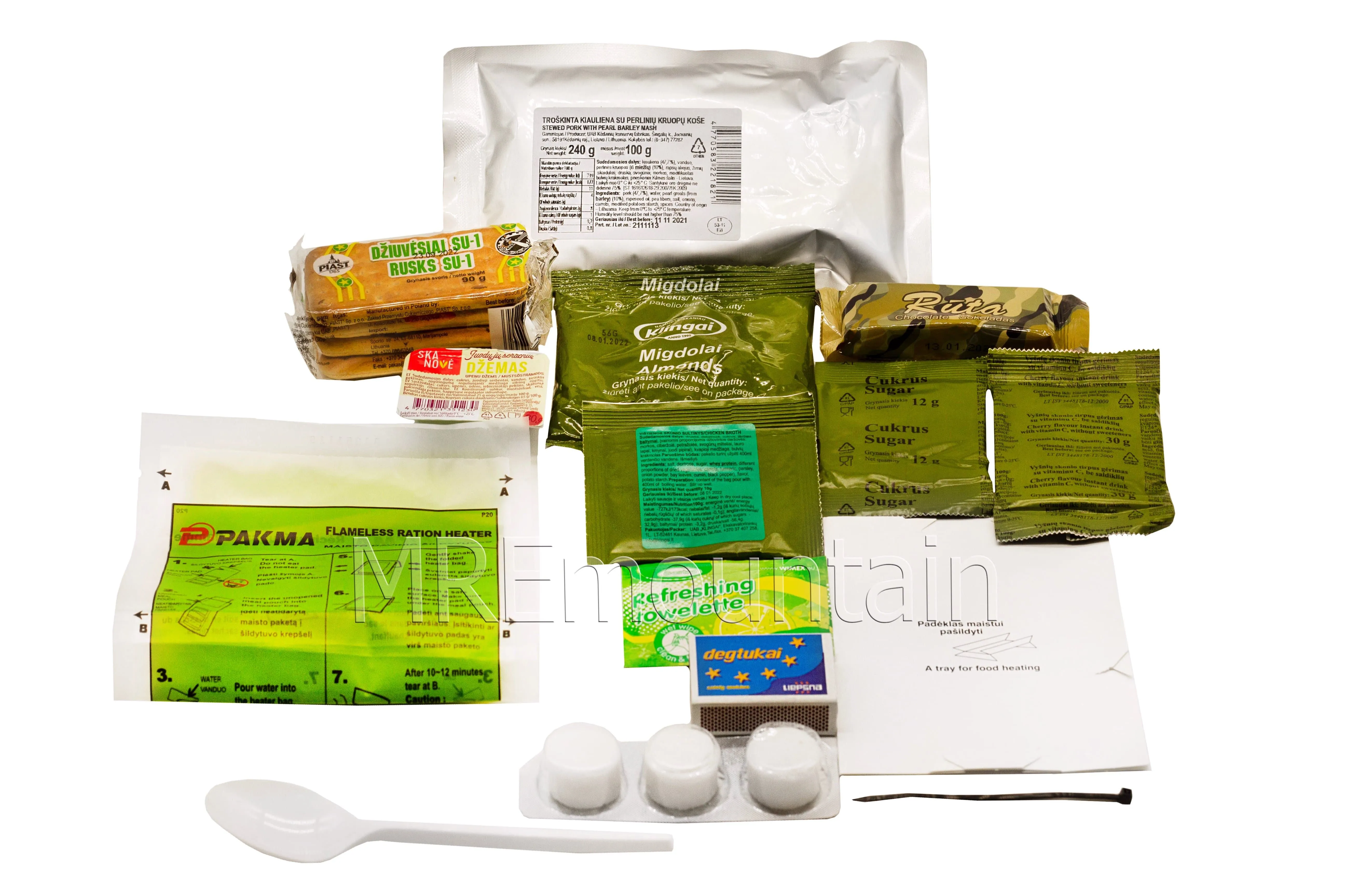Lithuanian Combat Ration MRE meal ready to eat