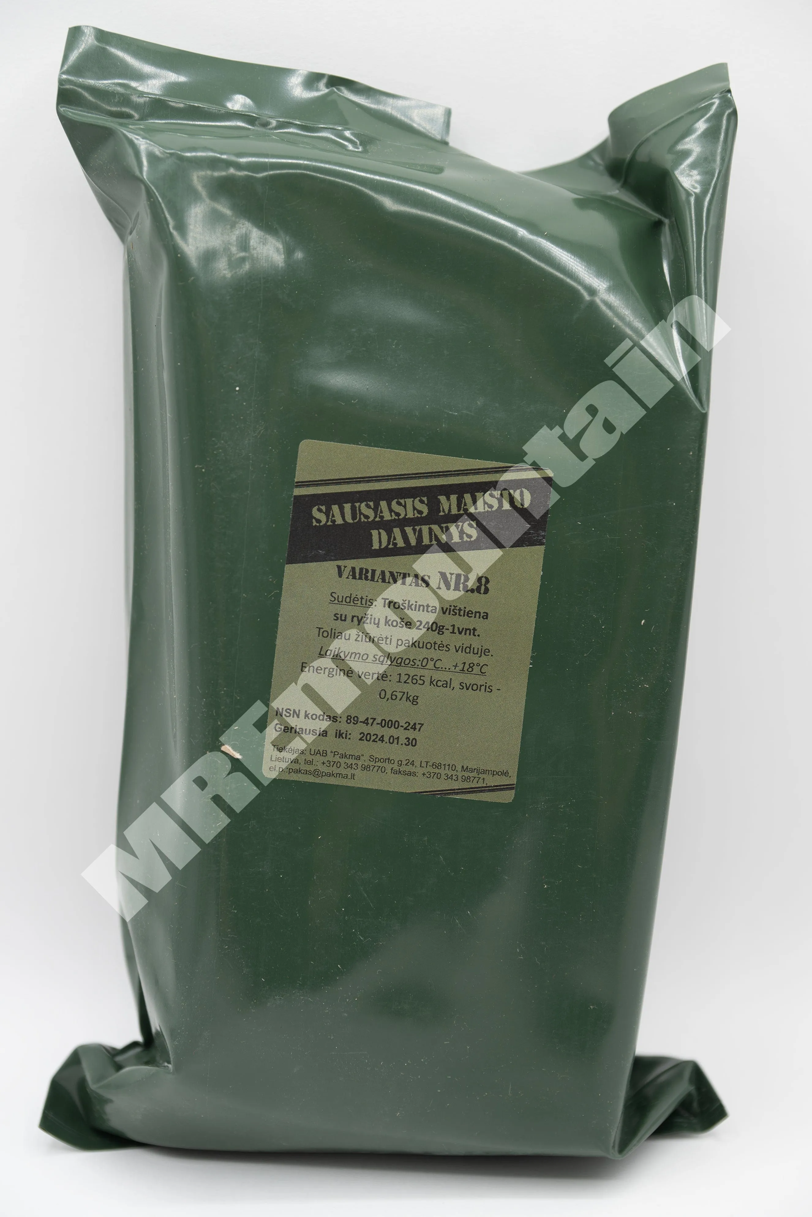 Lithuanian Combat Ration MRE meal ready to eat