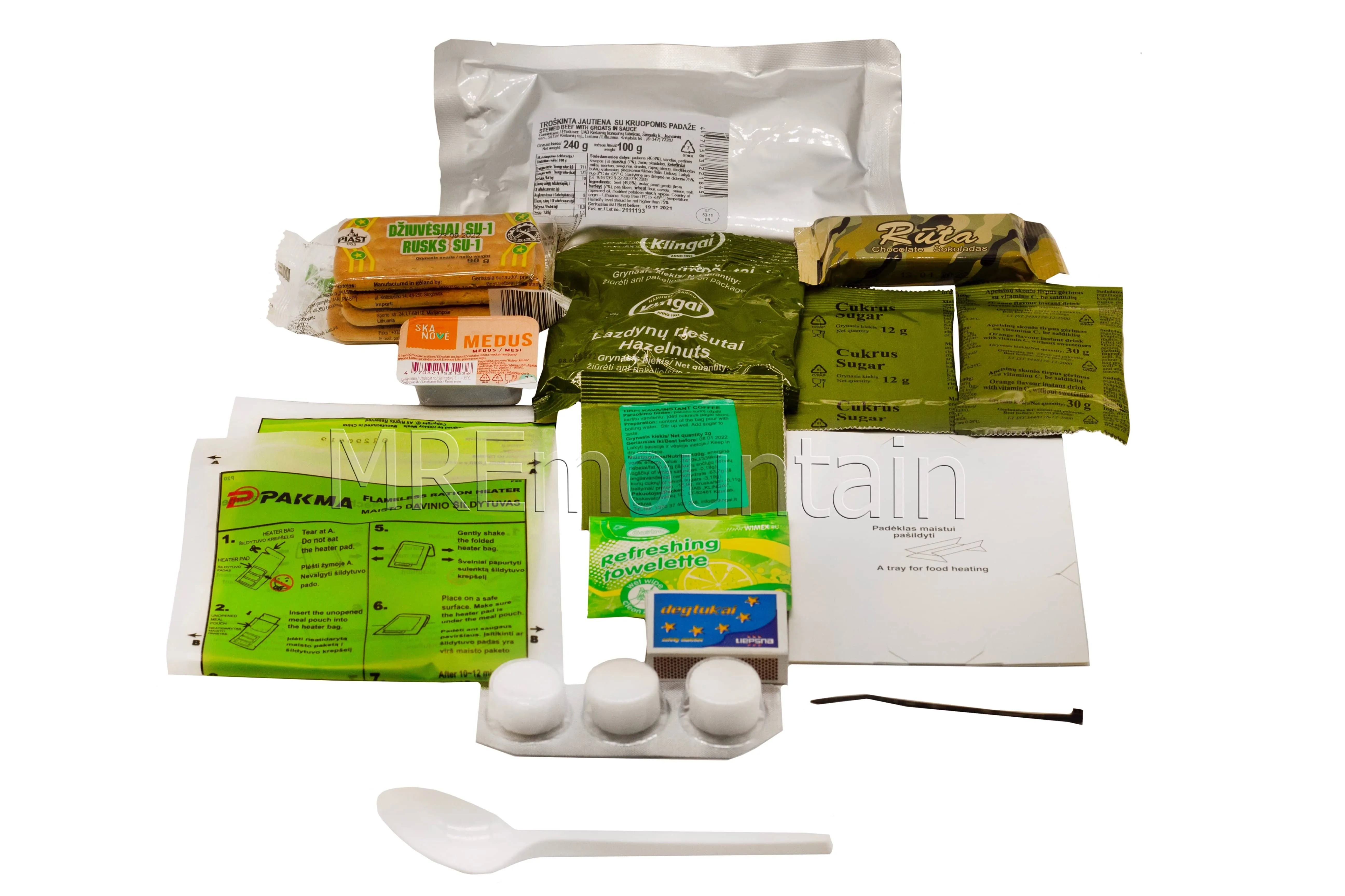 Lithuanian Combat Ration MRE meal ready to eat