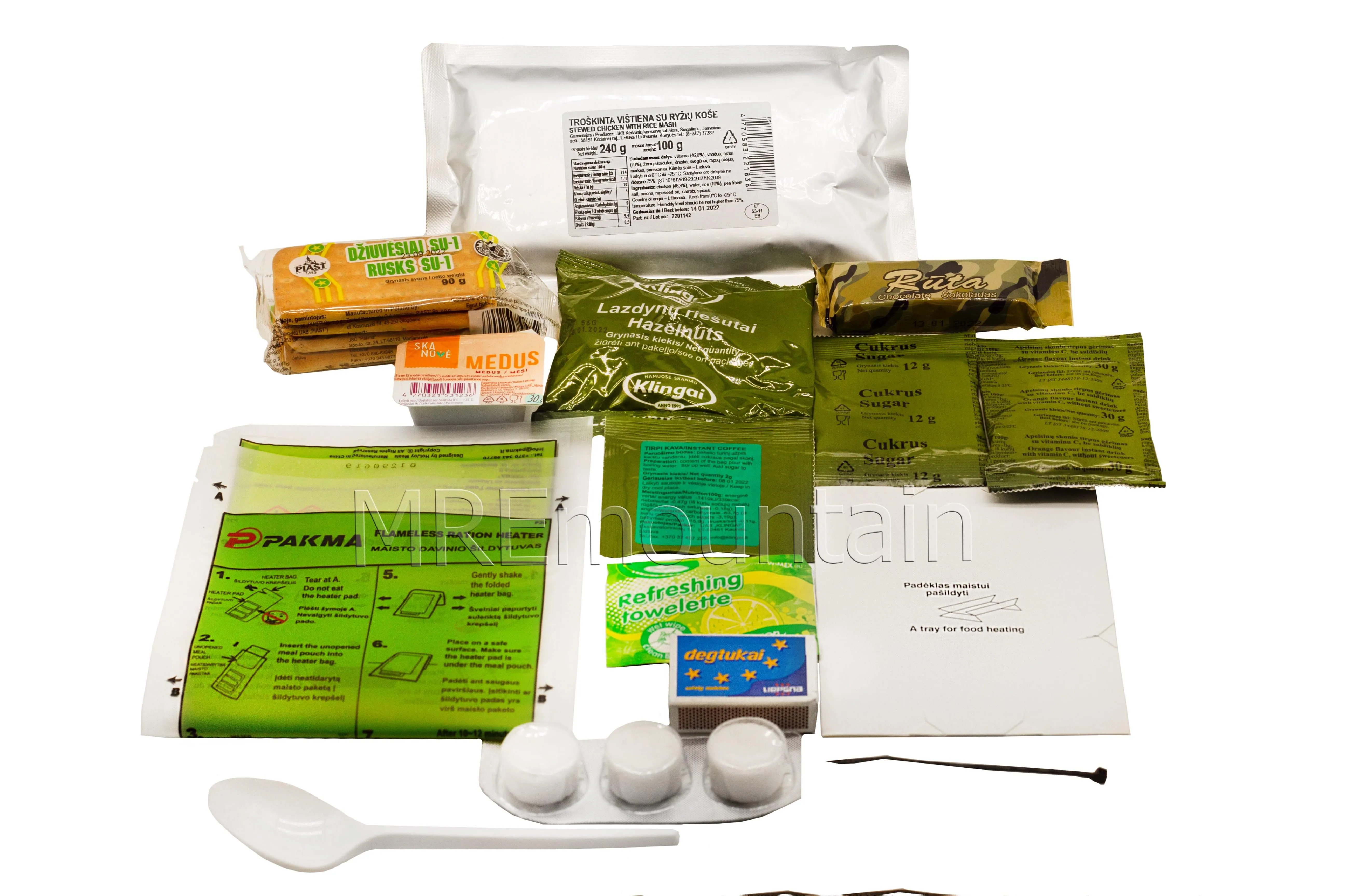 Lithuanian Combat Ration MRE meal ready to eat
