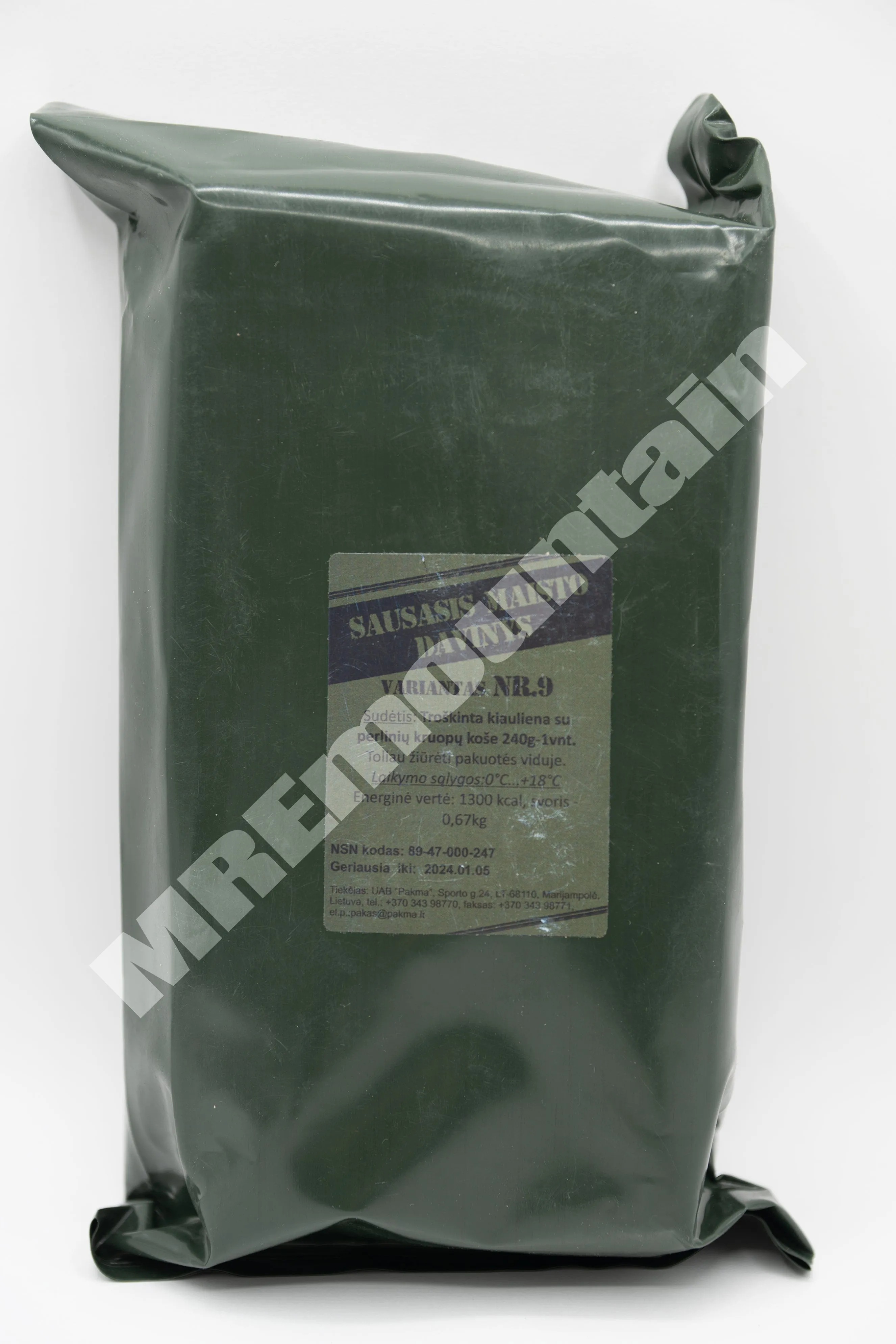 Lithuanian Combat Ration MRE meal ready to eat