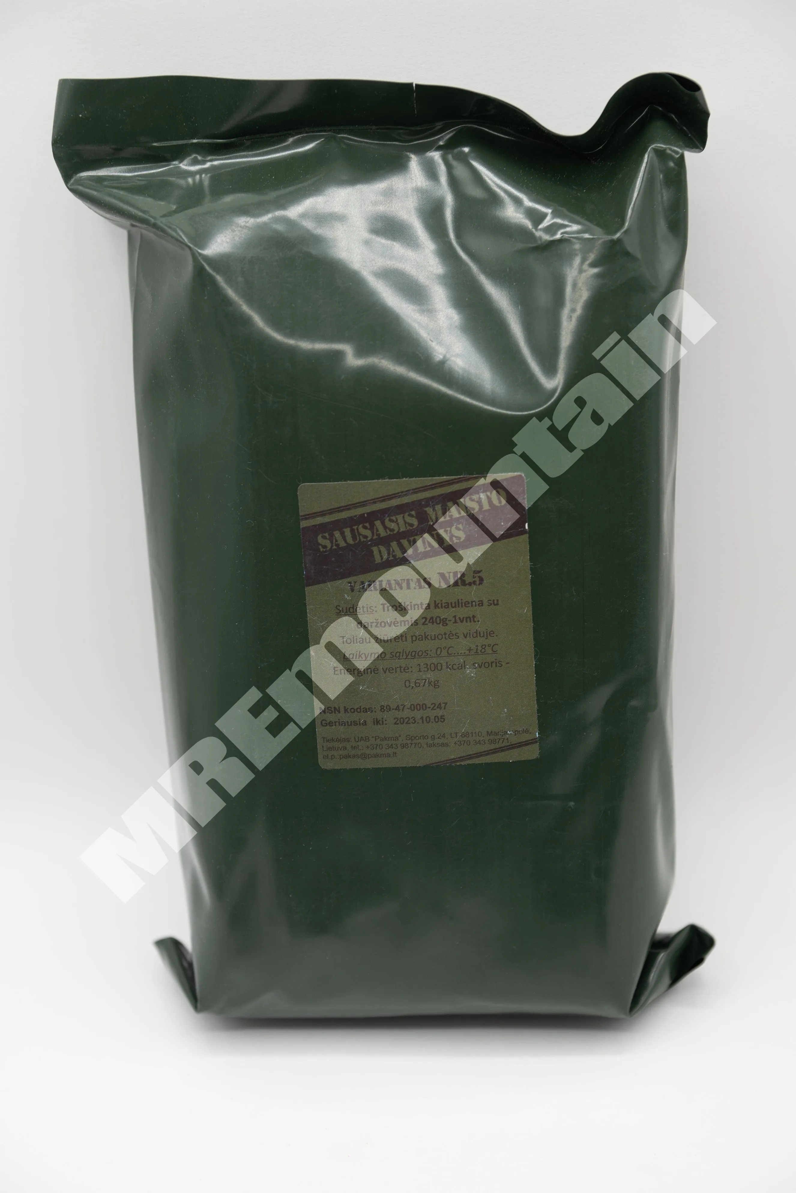 Lithuanian Combat Ration MRE meal ready to eat