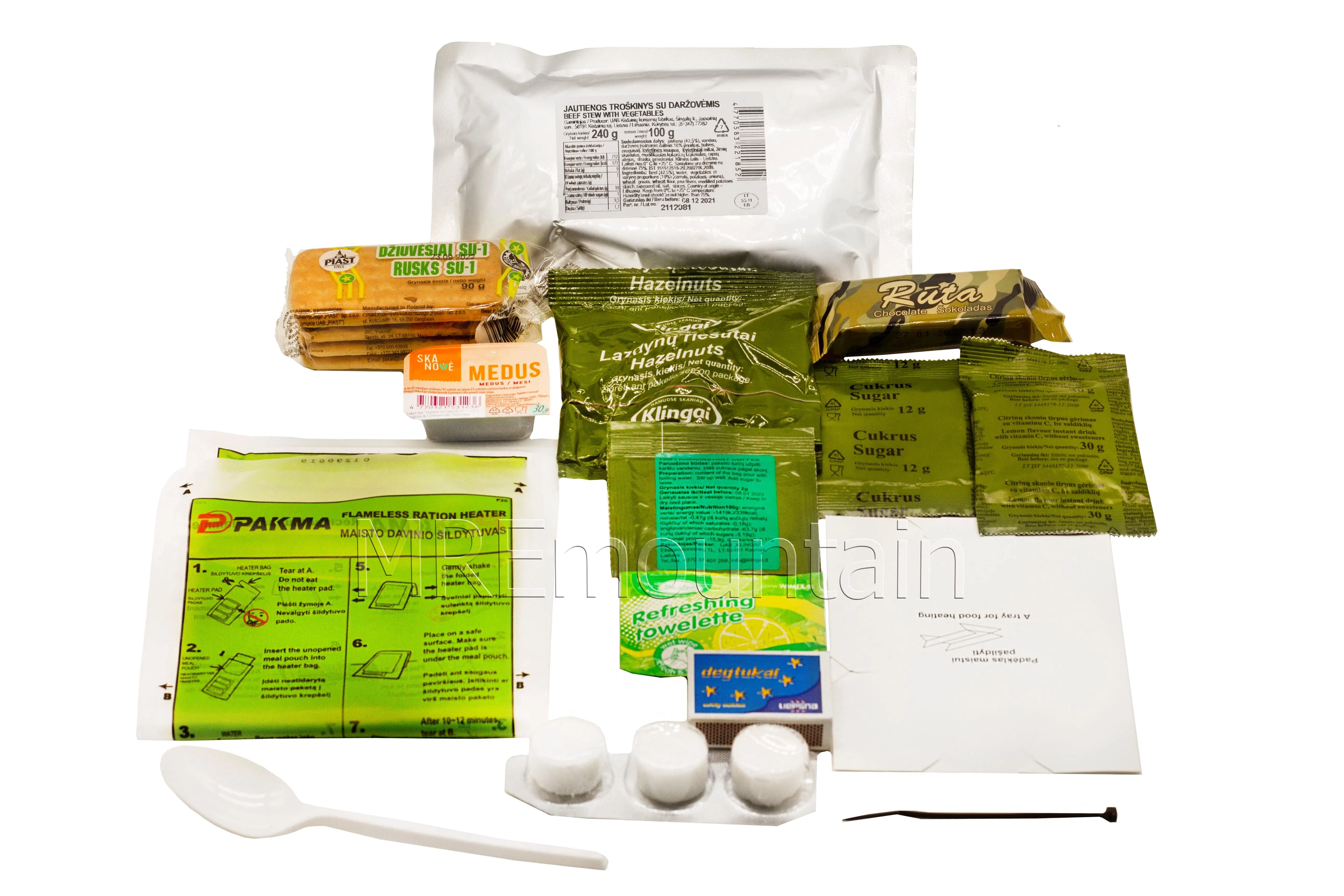 Lithuanian Combat Ration MRE meal ready to eat