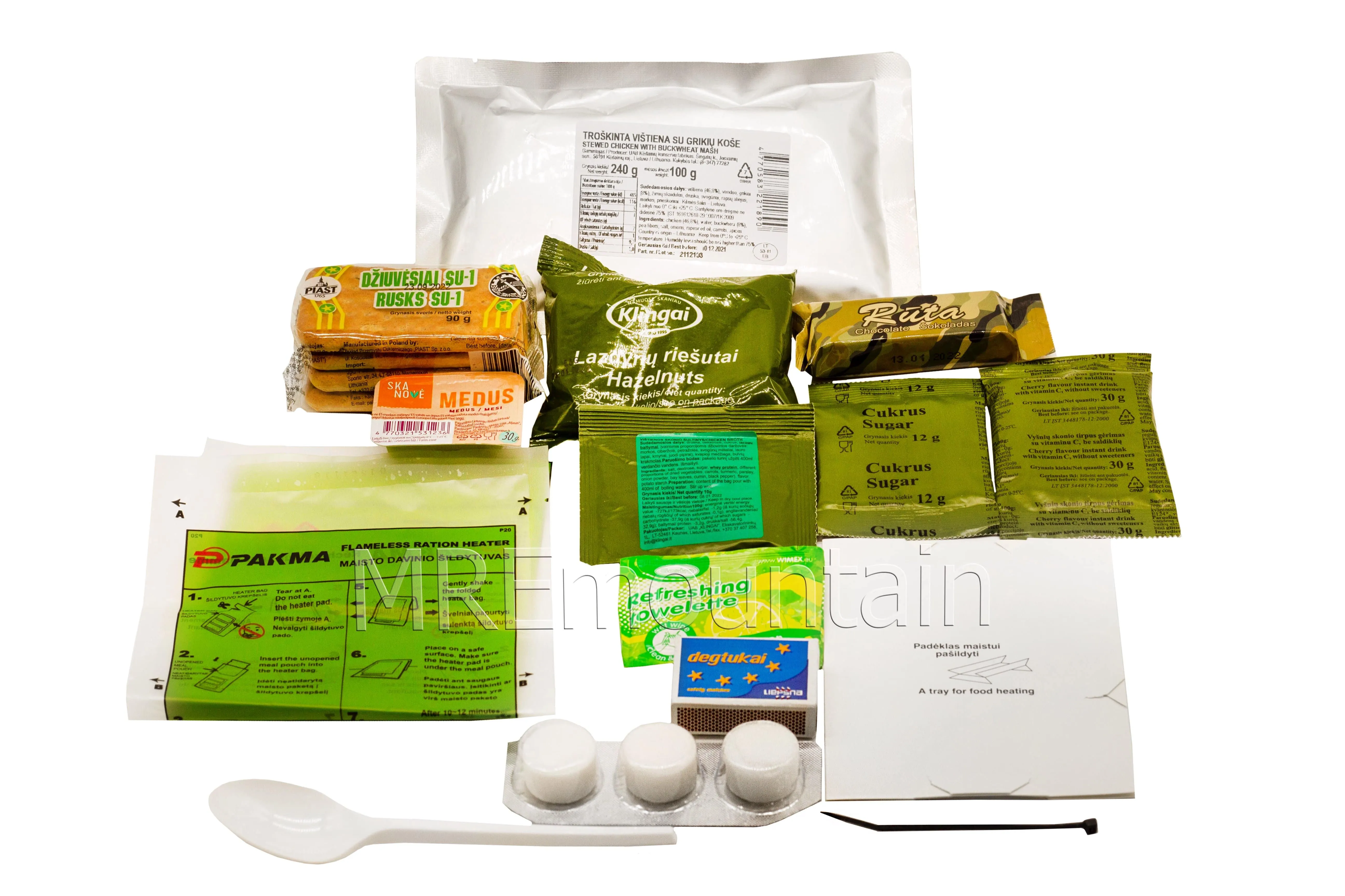 Lithuanian Combat Ration MRE meal ready to eat