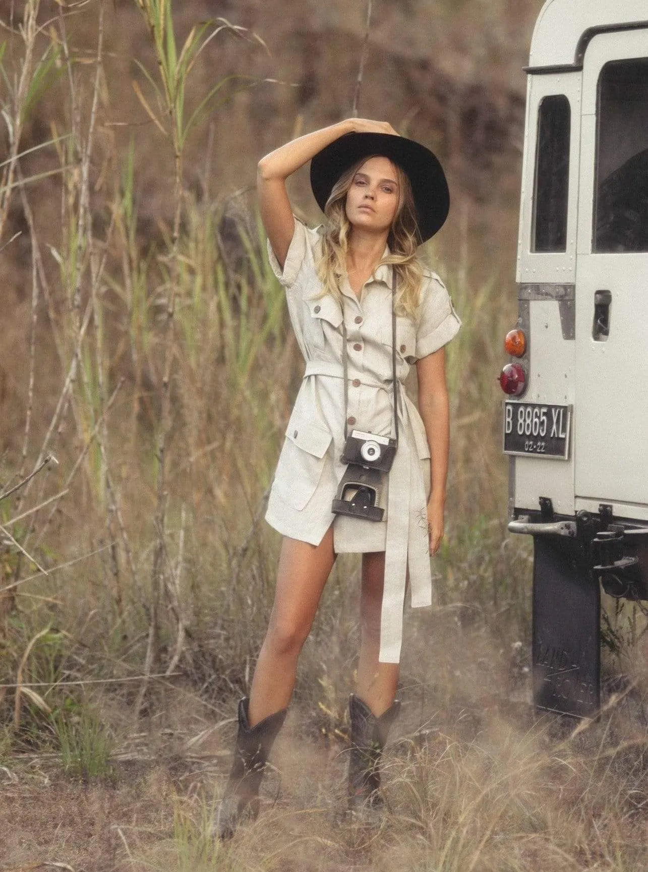 MADELYN Safari Shirt Dress
