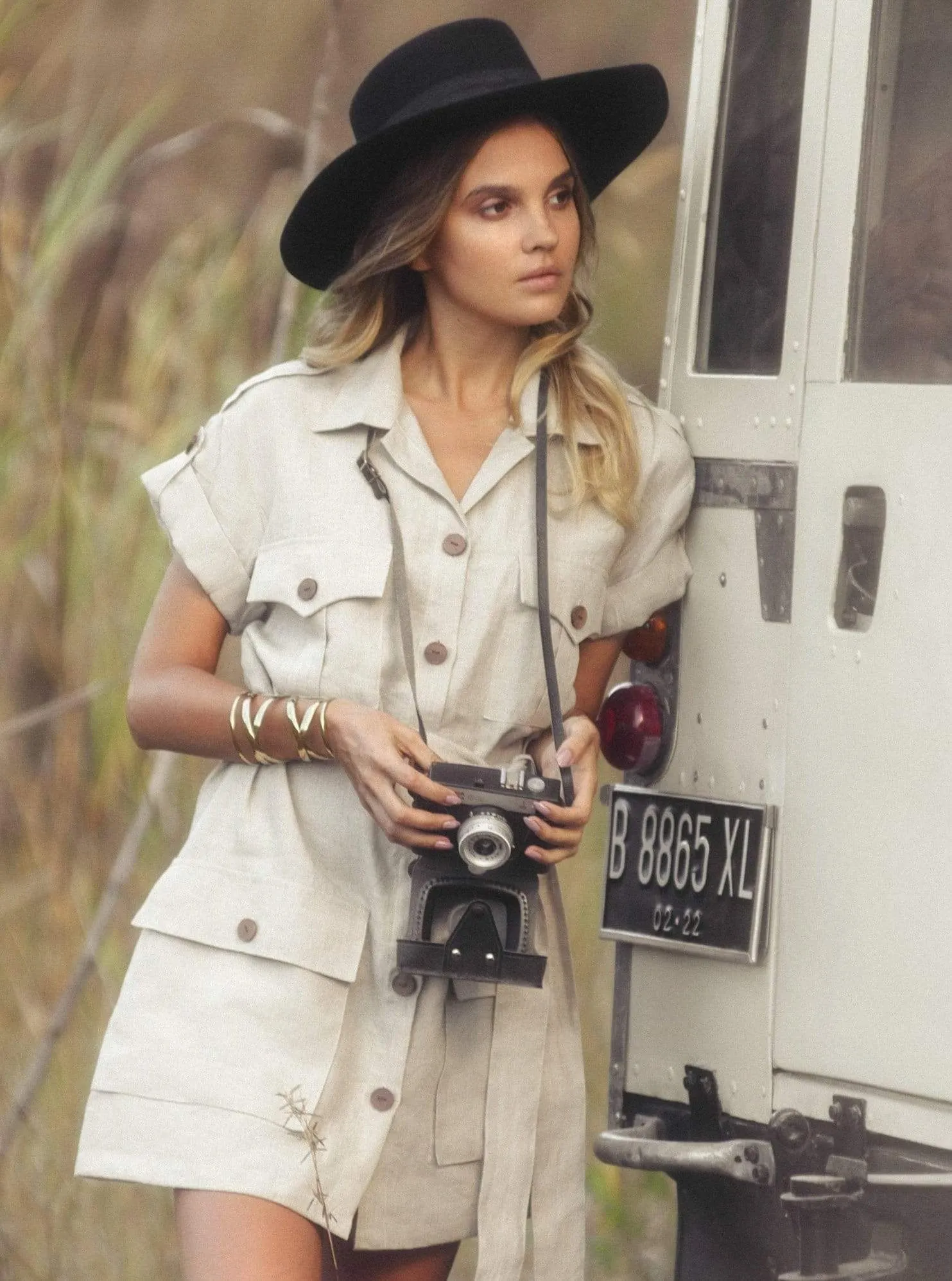 MADELYN Safari Shirt Dress