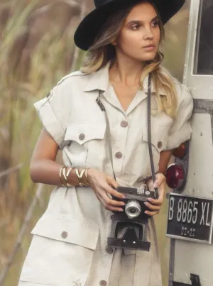 MADELYN Safari Shirt Dress