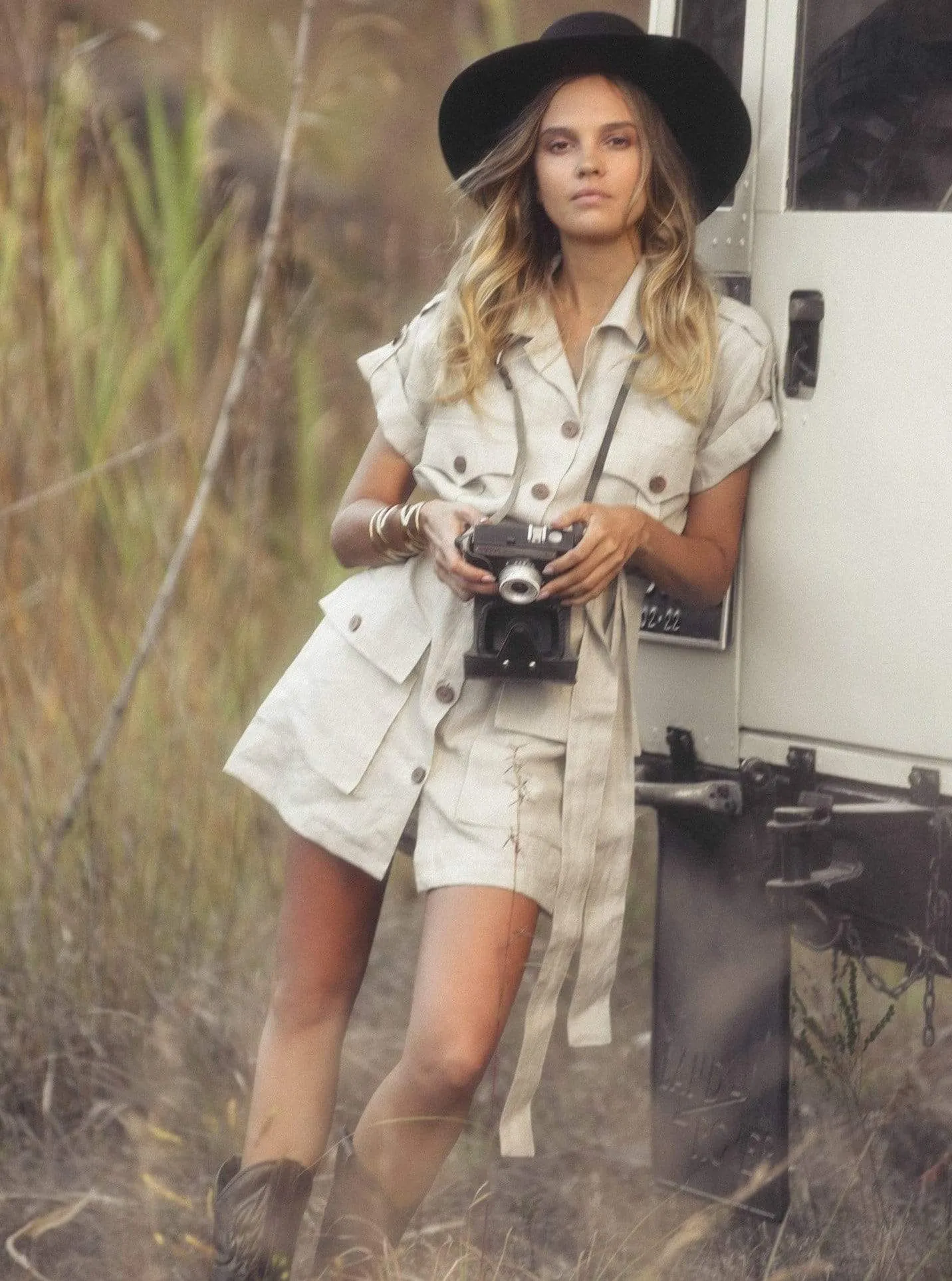 MADELYN Safari Shirt Dress