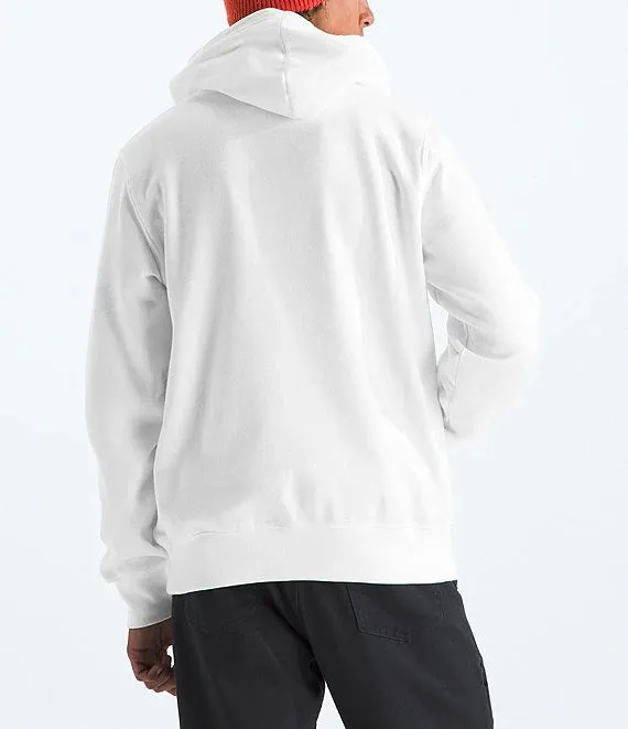 Mens' The North Face | Long Sleeve Half Dome Graphic Logo Hoodie | White/Summit Gold