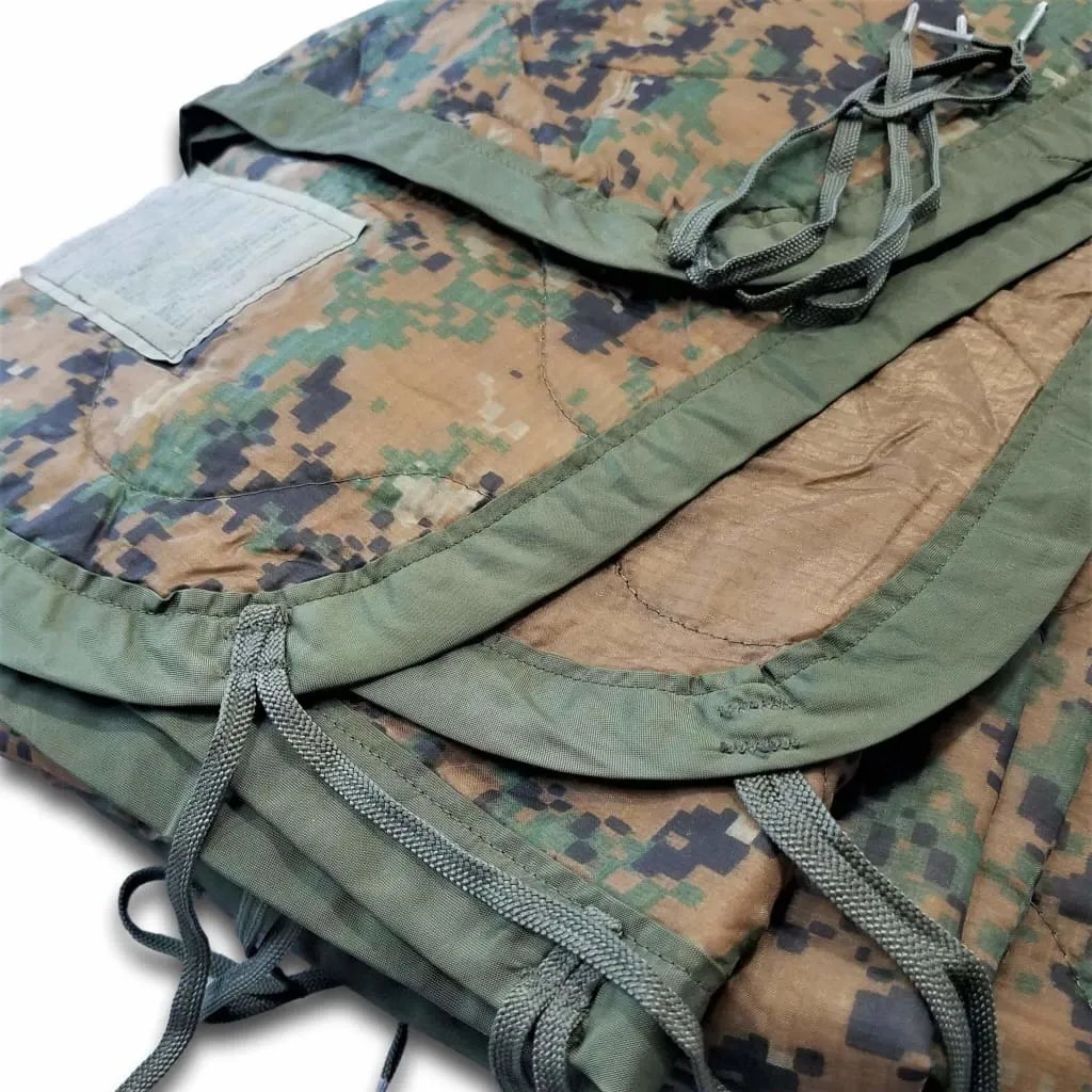 Military Woobie / Poncho Liner in MARPAT Marine Camouflage Pattern