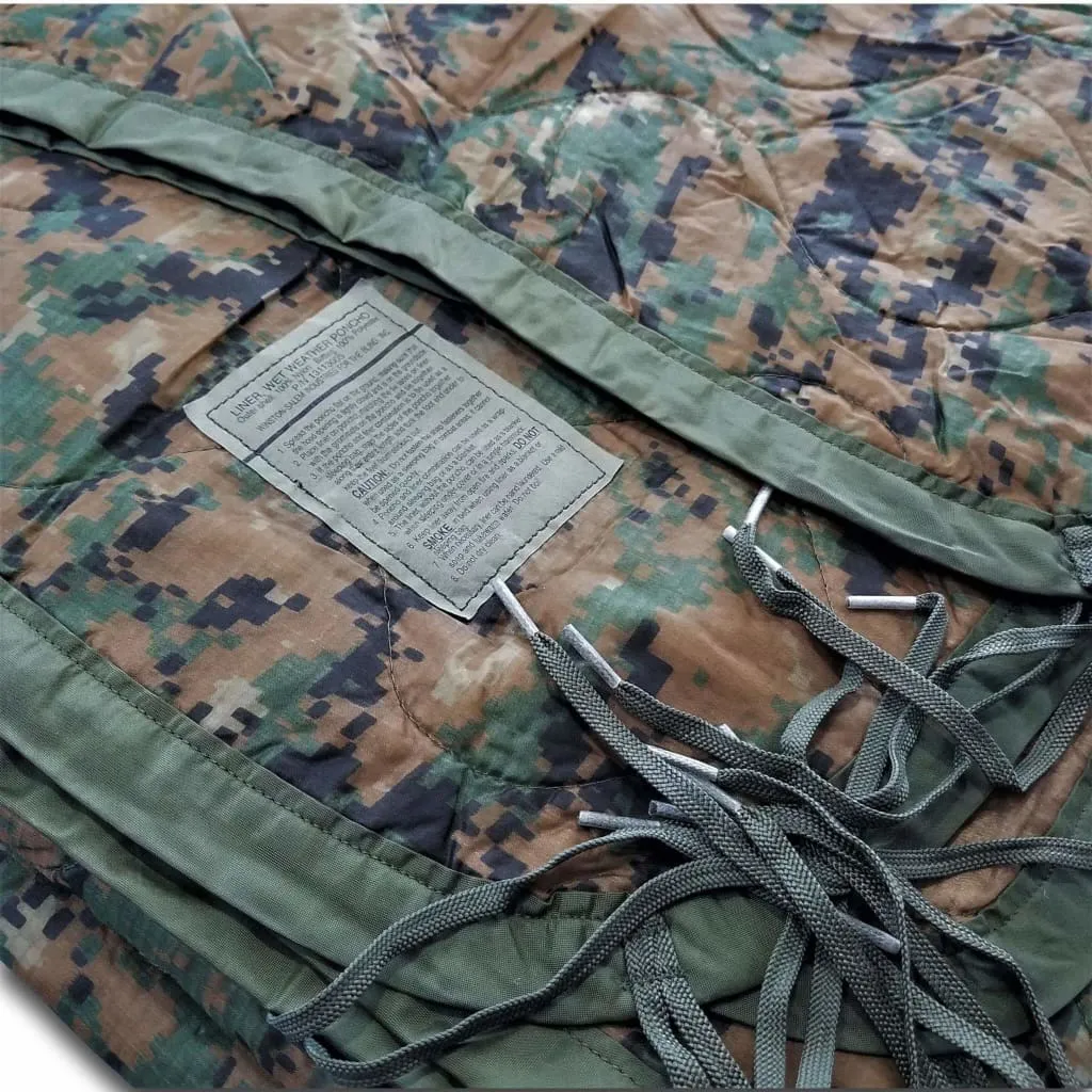 Military Woobie / Poncho Liner in MARPAT Marine Camouflage Pattern