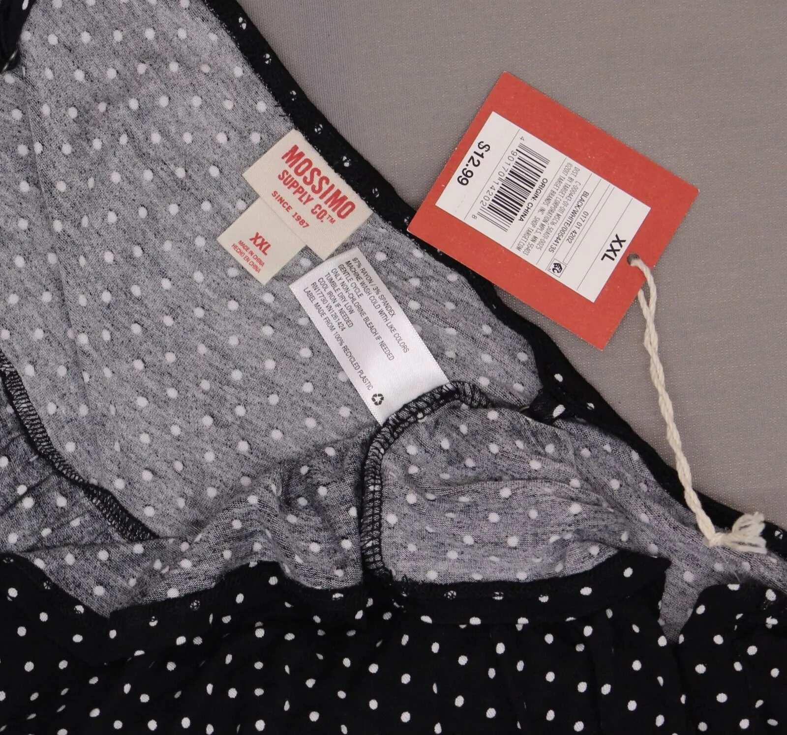 Mossimo Women's Adjustable Strap Tie Front Cami Tank Top Shirt