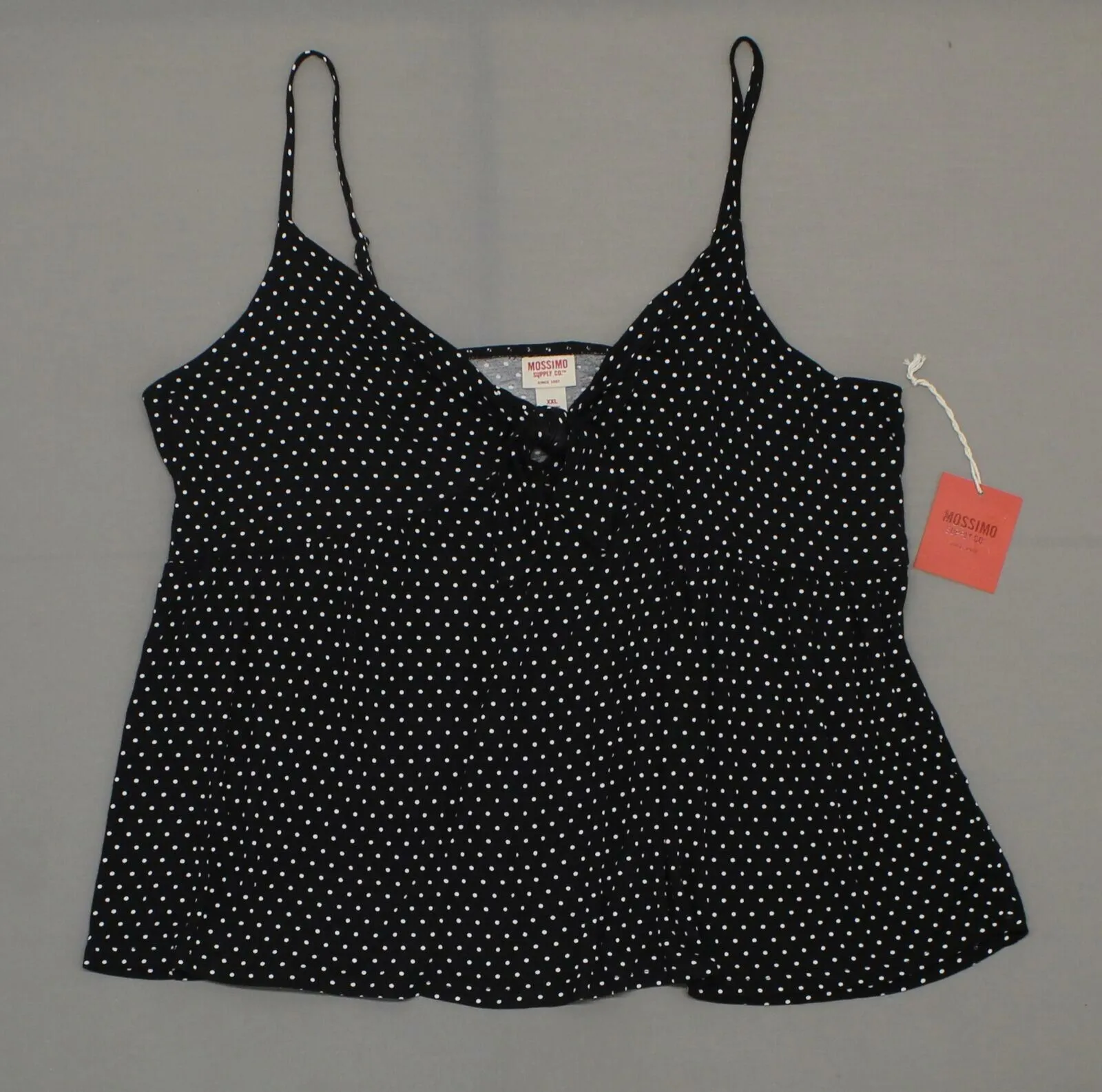 Mossimo Women's Adjustable Strap Tie Front Cami Tank Top Shirt