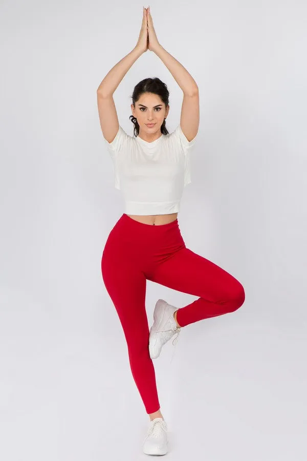 Mula Bandha Yoga Crop Top - Off White