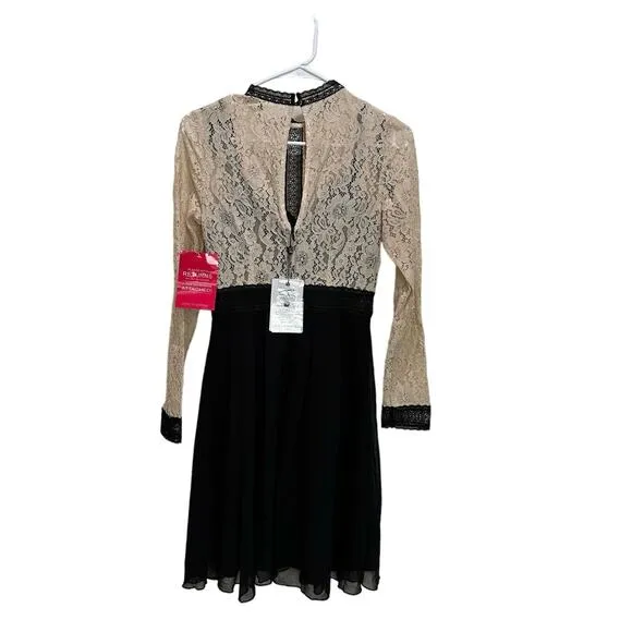 NWT Little Mistress Lace Top Dress Women’s Size 4