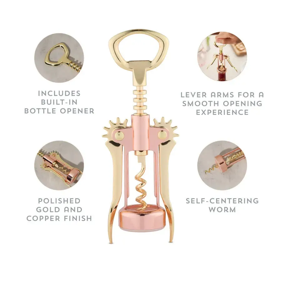 Old Kentucky Home: Copper and Gold Winged Corkscrew by Twine
