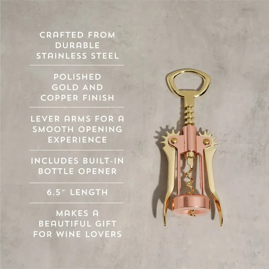 Old Kentucky Home: Copper and Gold Winged Corkscrew by Twine