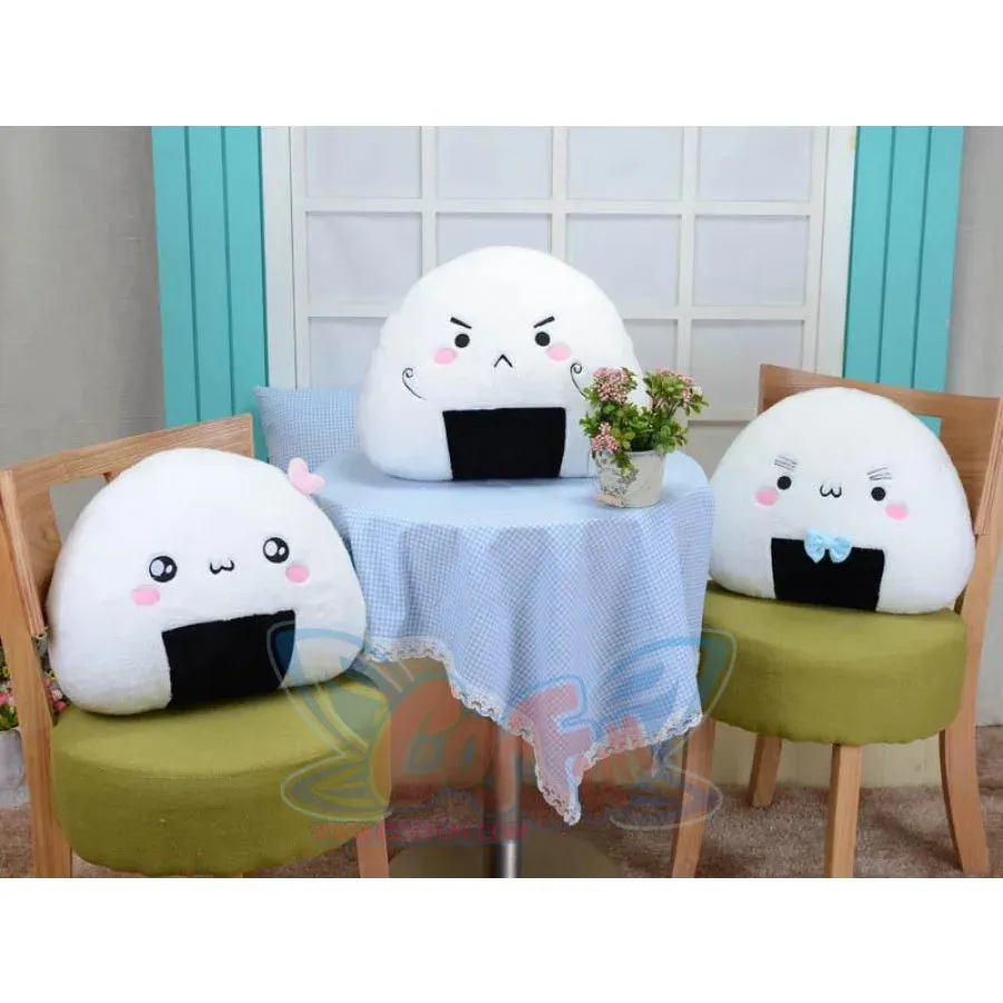 Onigiri Japanese Rice Balls Pillow Cushion Stuffed Toy Plush Doll J40662