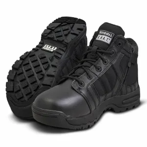 Original S.W.A.T. Women's Metro Air 5" Waterproof Side-Zip Women's Black Military & Tactical Boot, Black