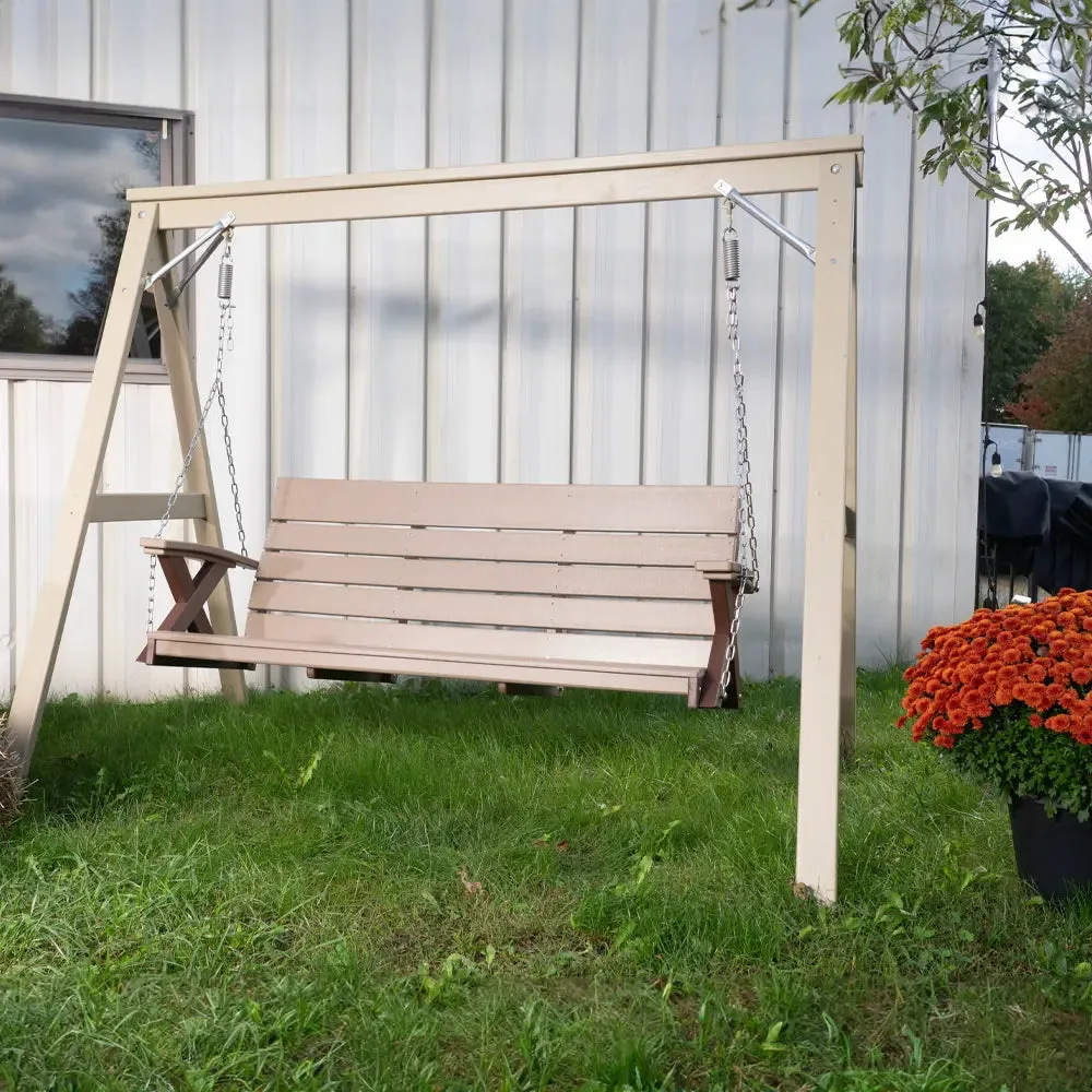 Outdoor Woodgrain Dixie Swing