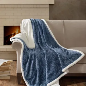 Oversized Textured Plush Throw