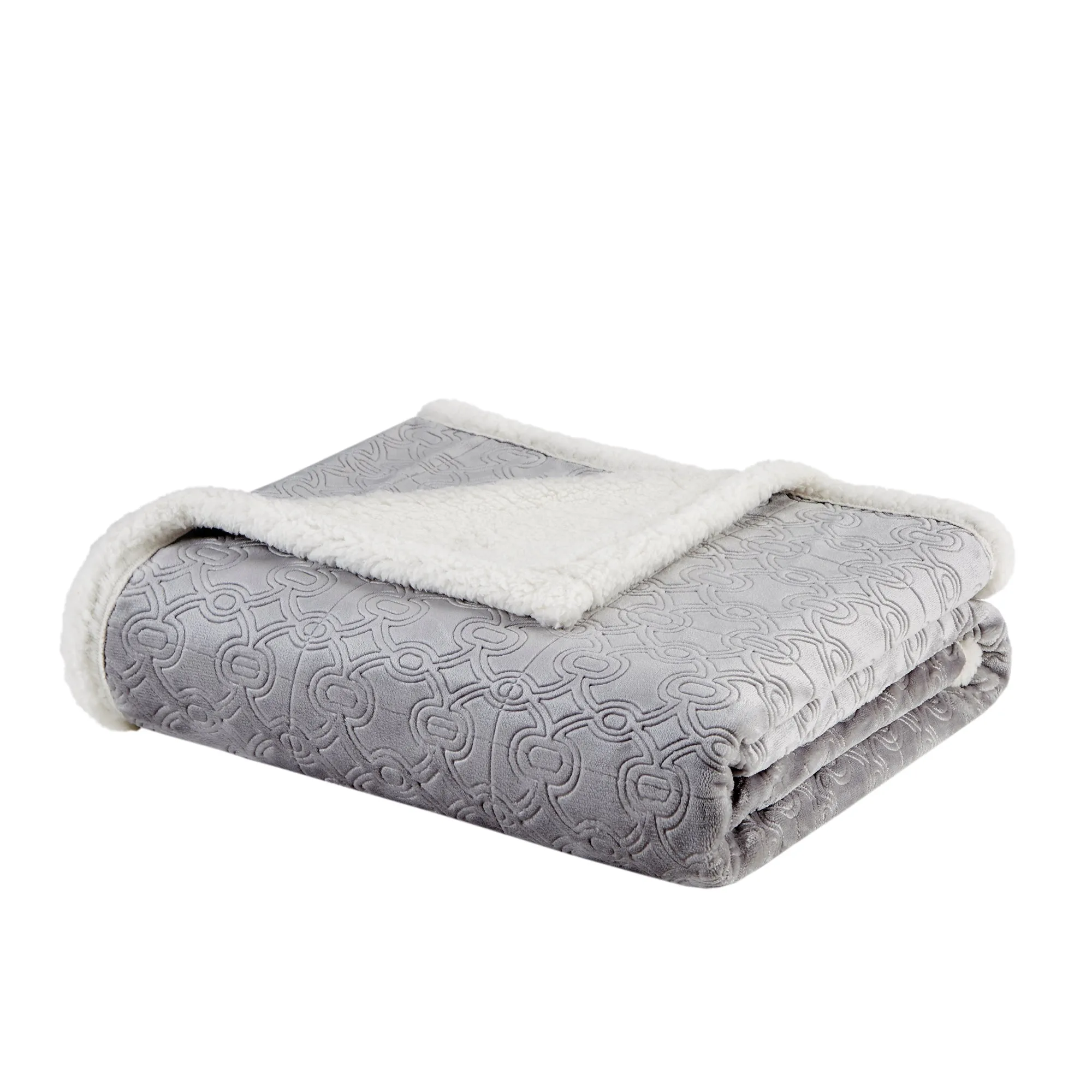 Oversized Textured Plush Throw