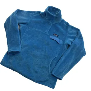 Patagonia Snap T Fleece Pullover Jacket Womens Large Blue Gorp Core Outdoors