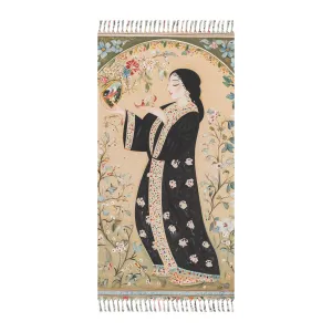 Persian Floral Elegance Beach Towel