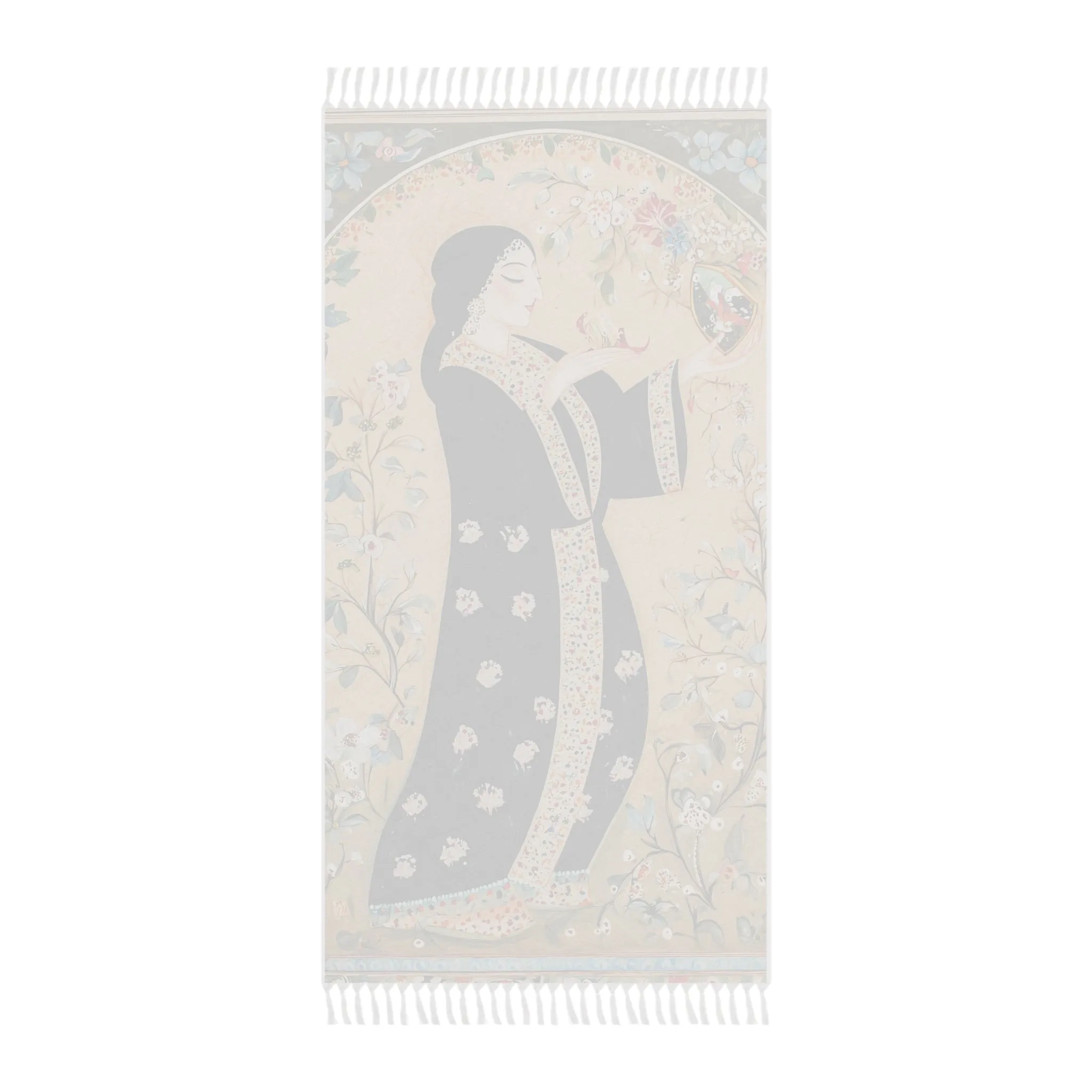 Persian Floral Elegance Beach Towel