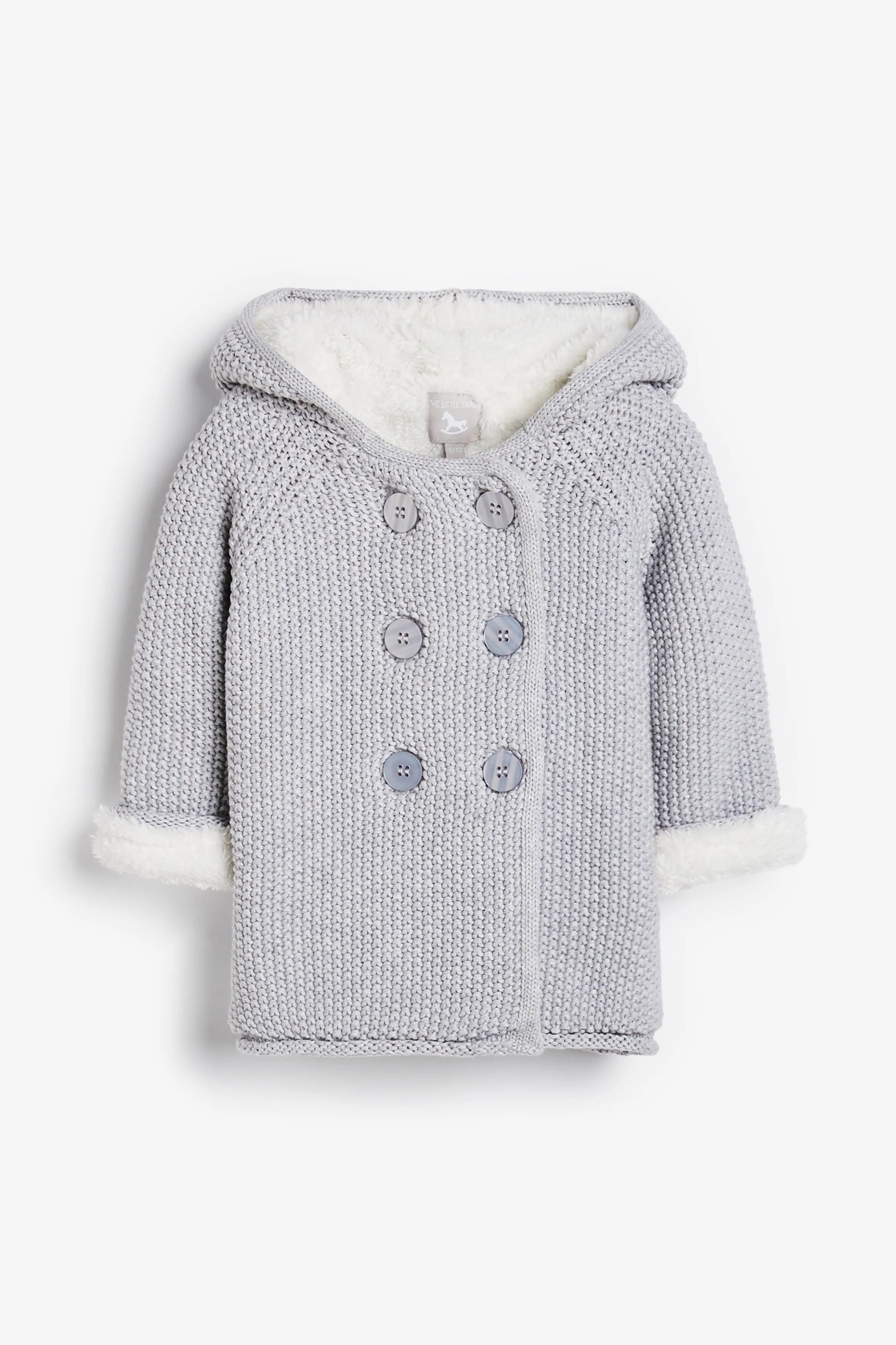Pram Coat Plush Lined, grey