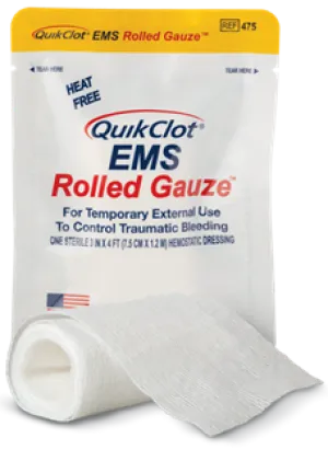 Quikclot EMS Rolled Gauze 7.5cm x 1.2m