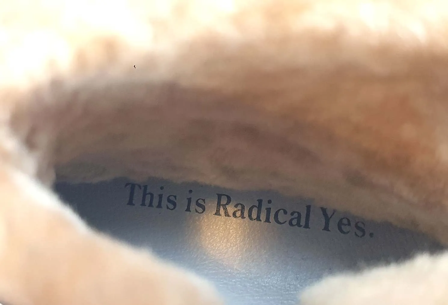 Radical Yes black leather boots with warm furry lining size 39
