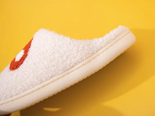 Red Mushroom Sherpa Slippers