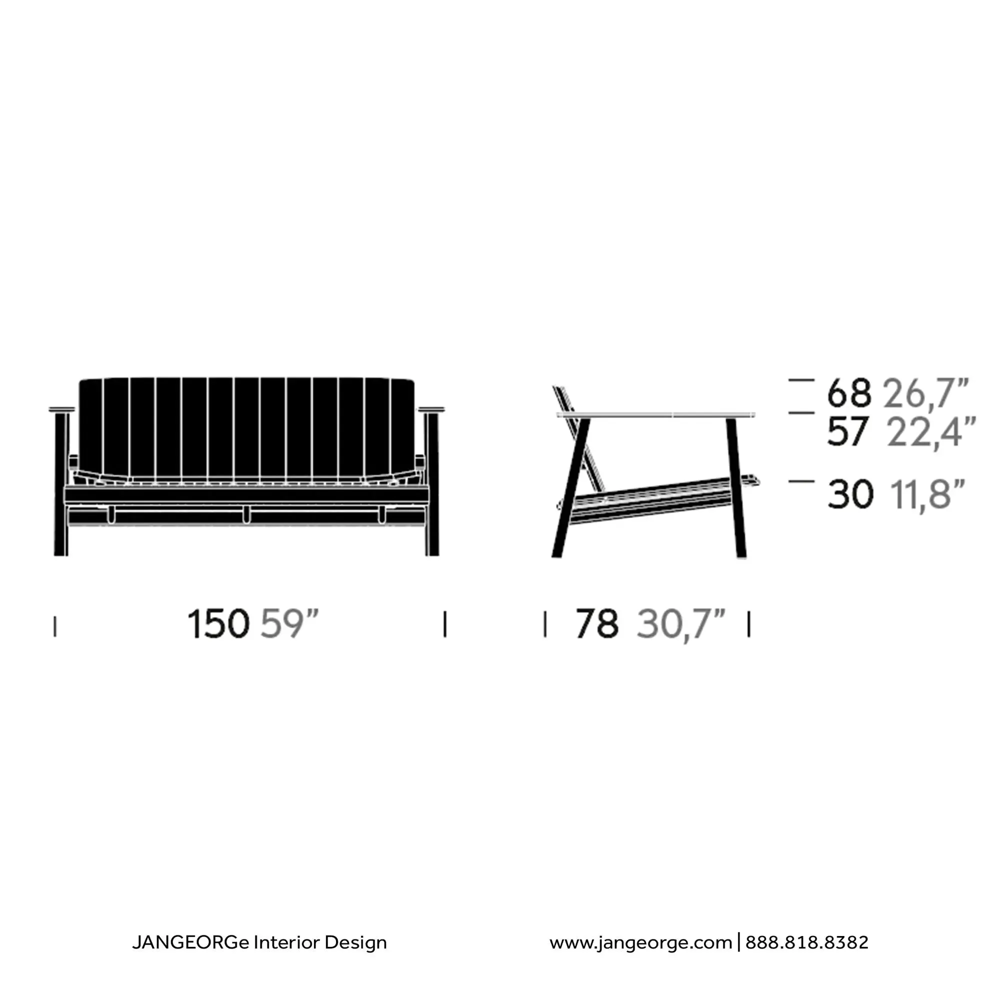 Riva - 2-Seater Sofa