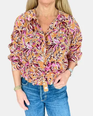 RUBY TULIP BLOUSE IN PINK