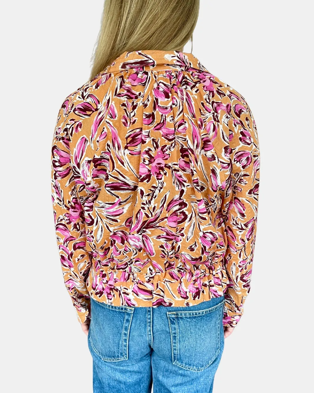 RUBY TULIP BLOUSE IN PINK
