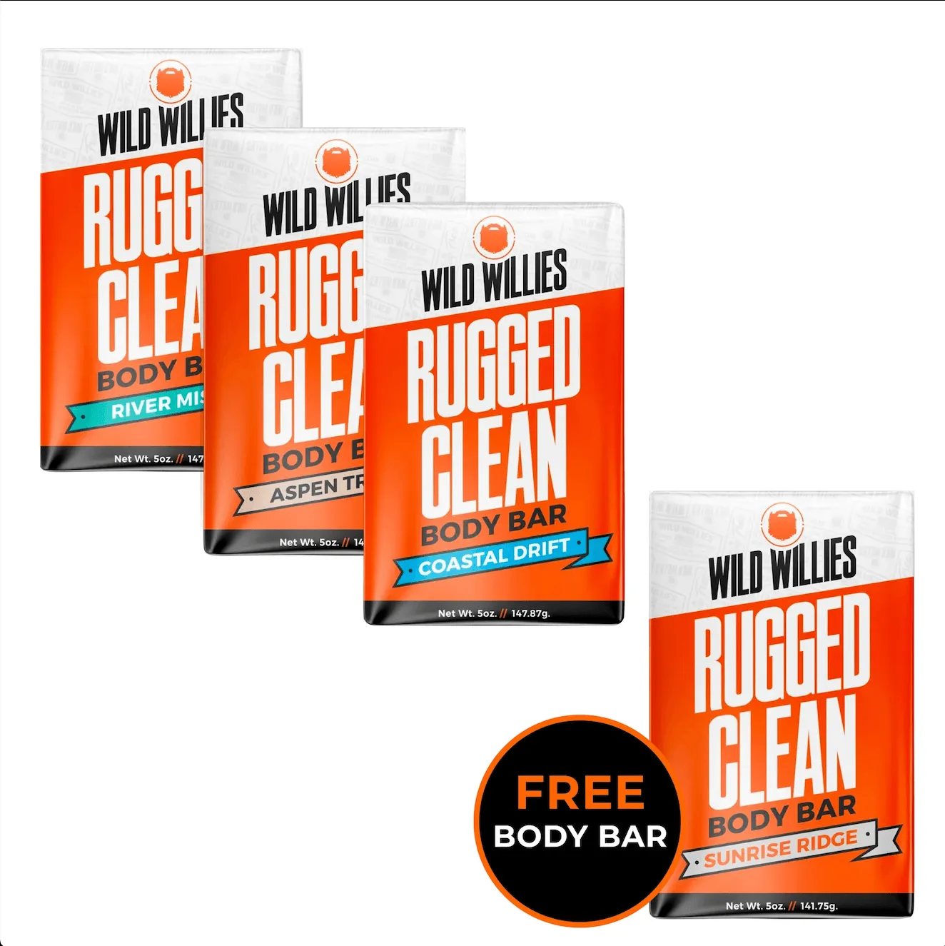 Rugged Clean // Buy 3 Get 1 FREE