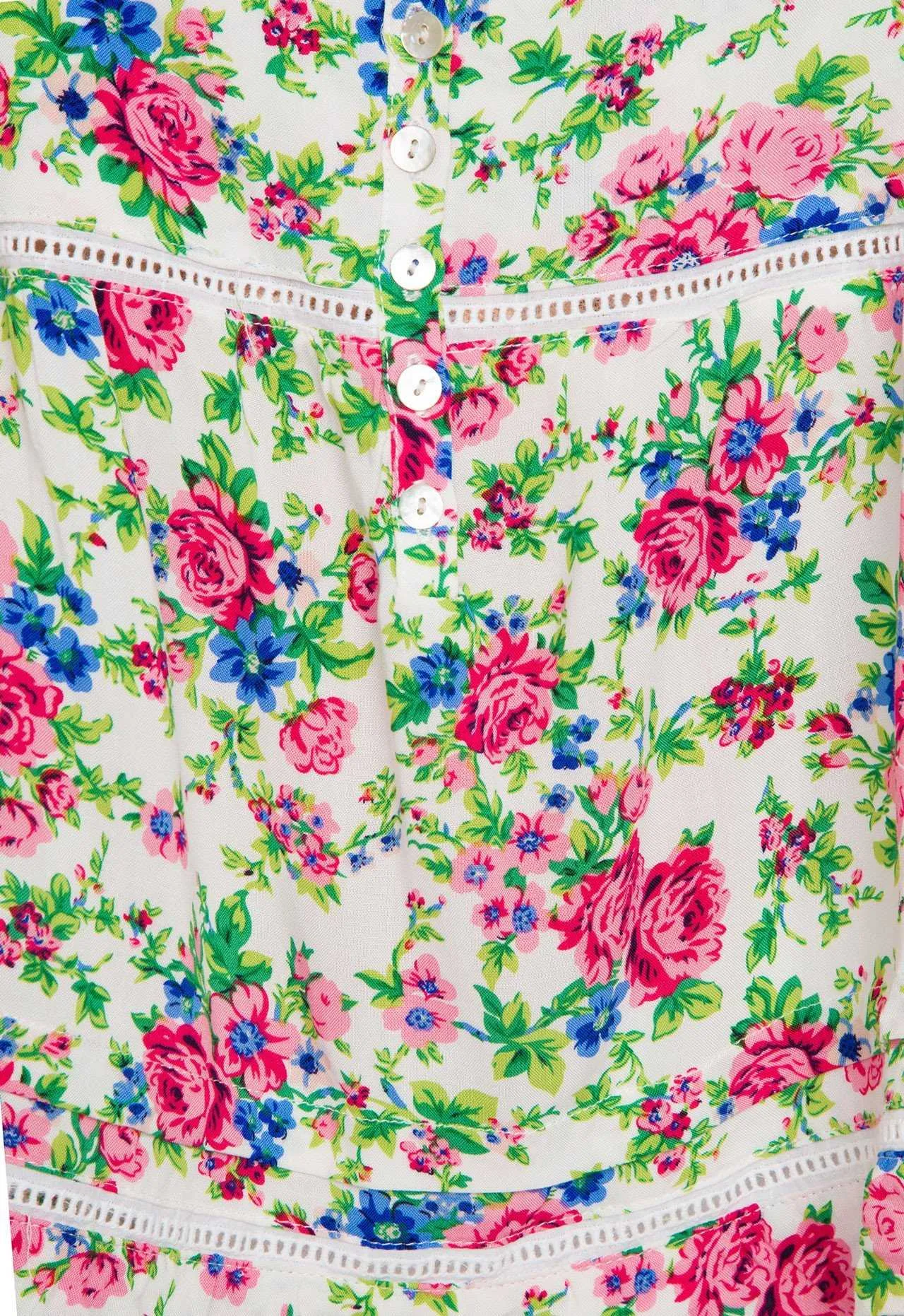 Sage Floral Top