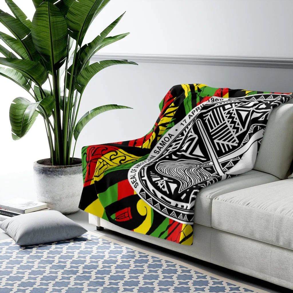Samoa Rasta Fleece Blanket