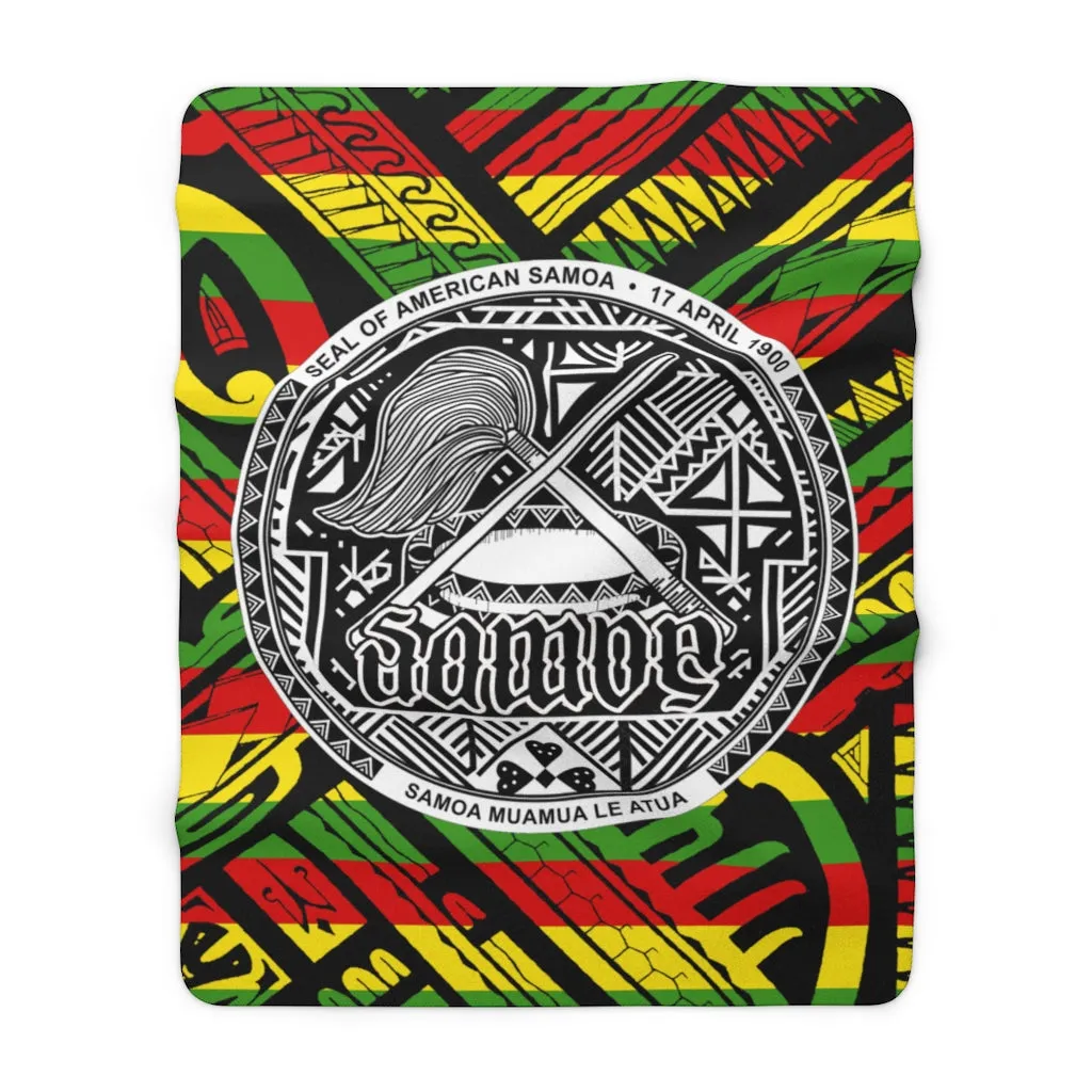 Samoa Rasta Fleece Blanket