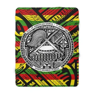 Samoa Rasta Fleece Blanket
