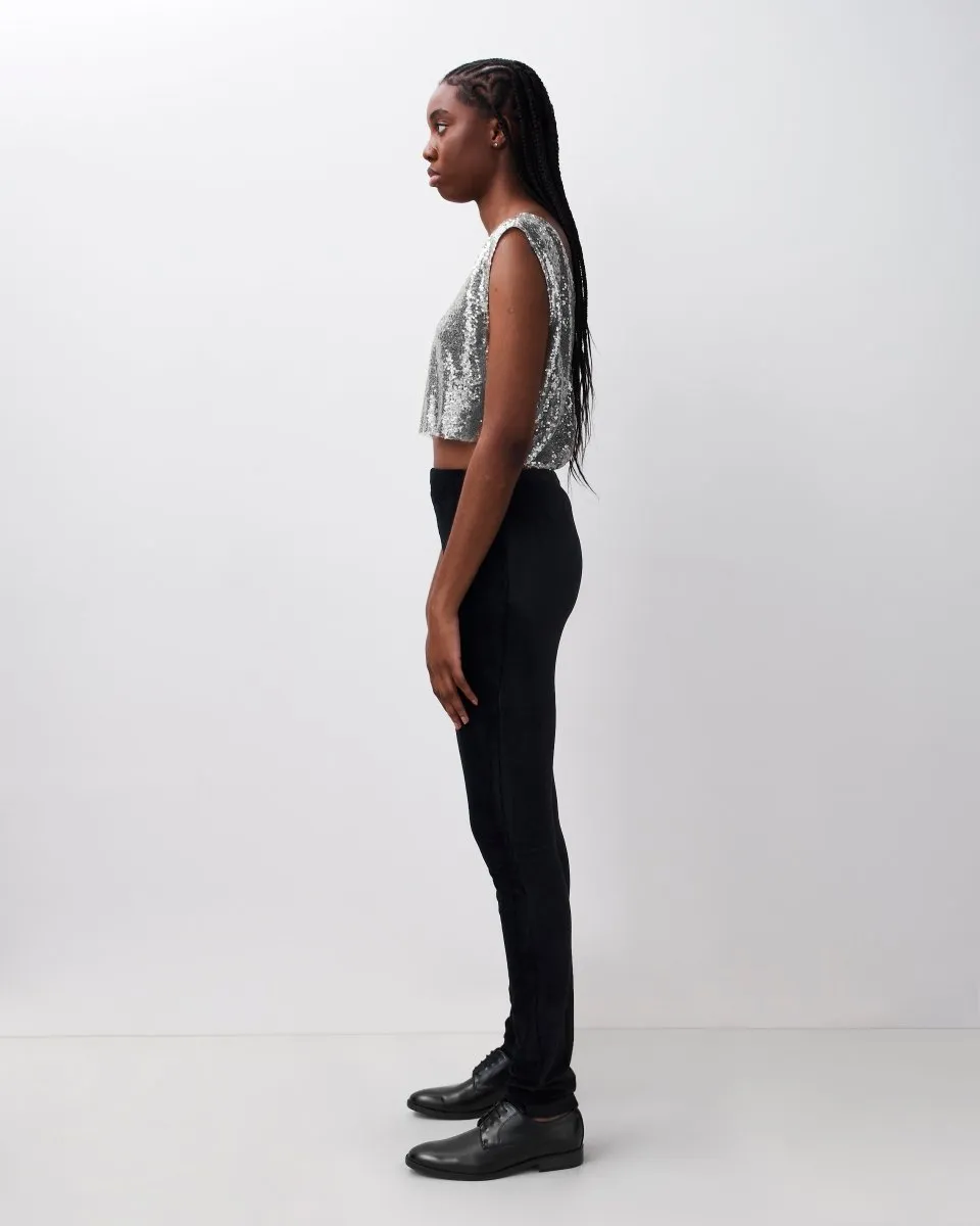 Sequin Asymmetrical Top G